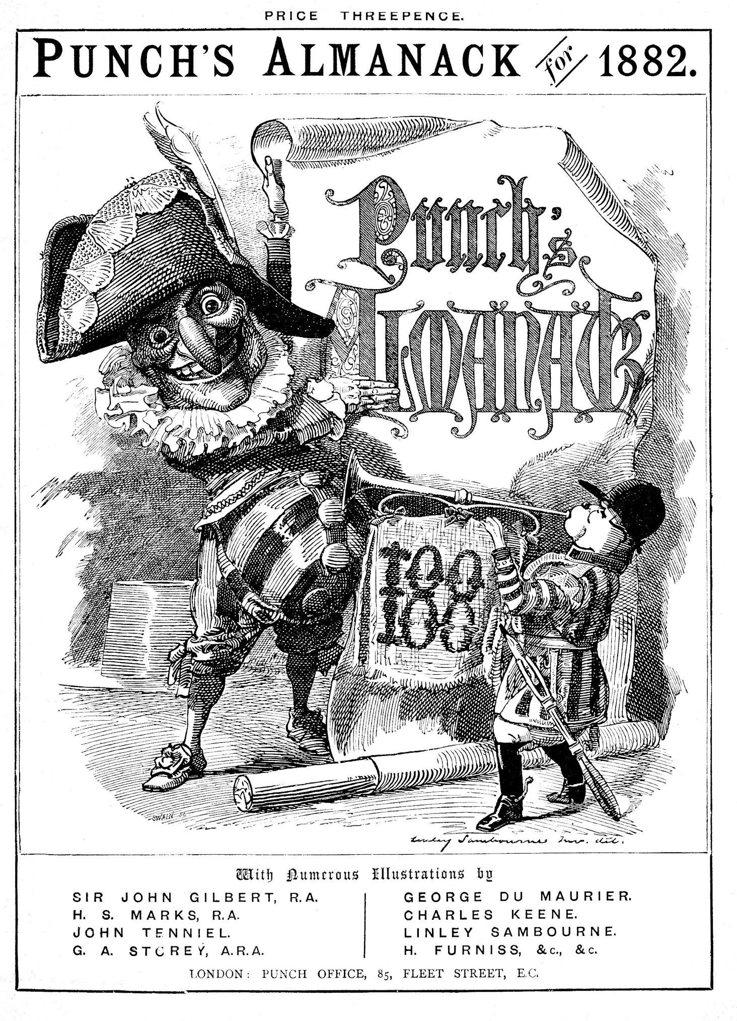 Ảnh bìa Tạp chí Punch được Sir John Tenniel thiết kế số ra năm 1882