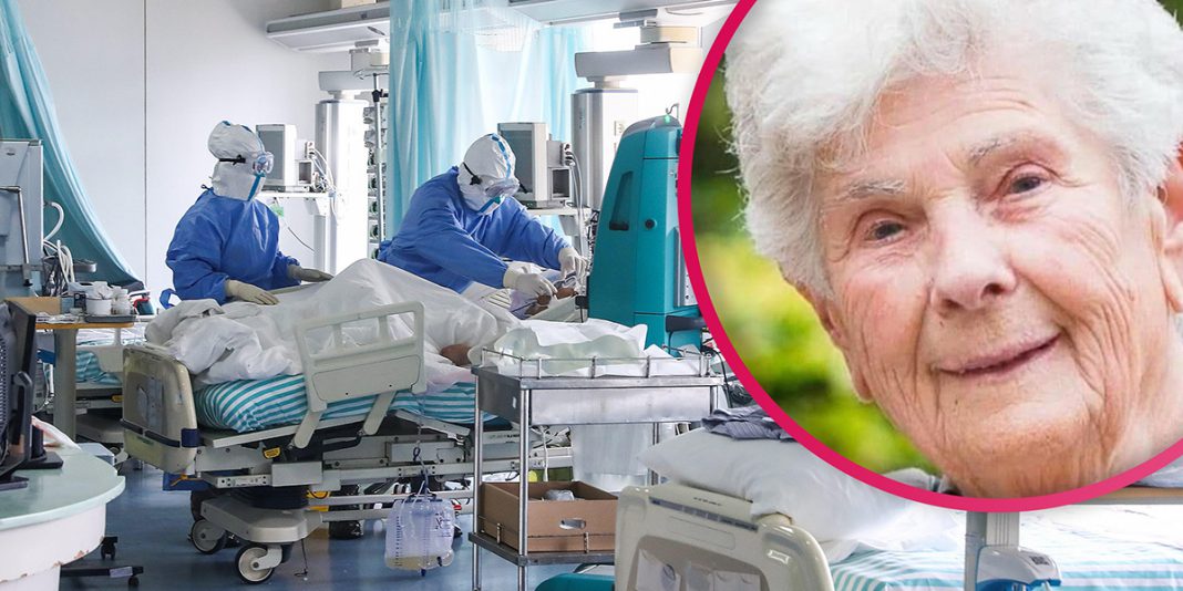 Cụ bà Suzanne Hoylaerts đã từ chối sử dụng máy thở để dành cho những bệnh nhân trẻ hơn. Ảnh: Daily Mail.