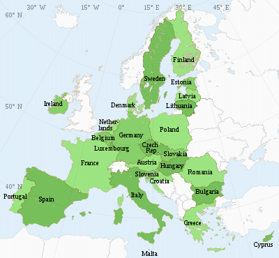 Các nước thành viên Liên minh châu Âu